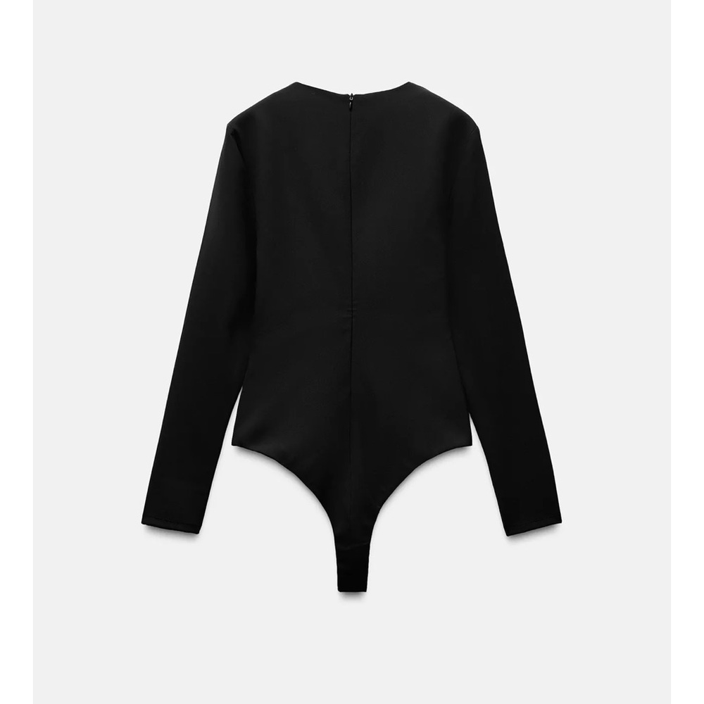 ZARA BEJEWELED STRETCH BODYSUIT - Picture 5 of 11